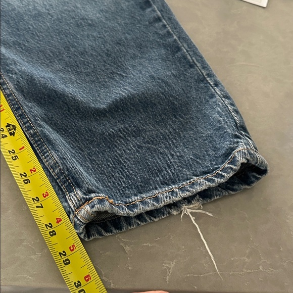 Zara jeans with skinny denim belt size 0 or 32 - Picture 5 of 8